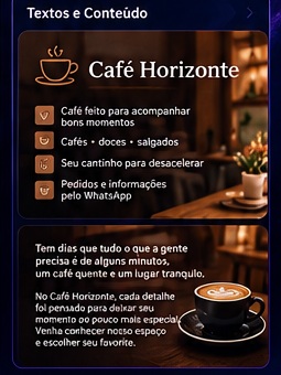Conteúdo do Café Horizonte