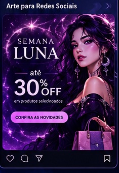 Arte promocional da Luna Store