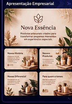 Apresentação empresarial Nova Essência